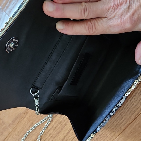 Gunne Sax Floral Sequin Clutch - Gold and silver - Picture 6 of 13